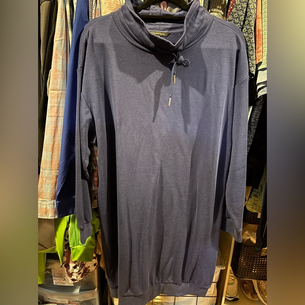 Armani Exchange sweater dress, blue? Brand new with tags